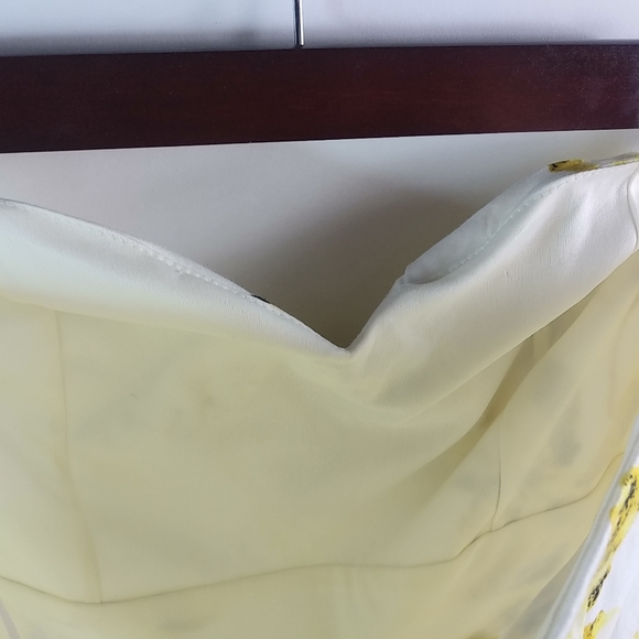 Jonathan Martin 12 Coquette Floral Lime on White Cotton Mini Dress - Picture 8 of 10